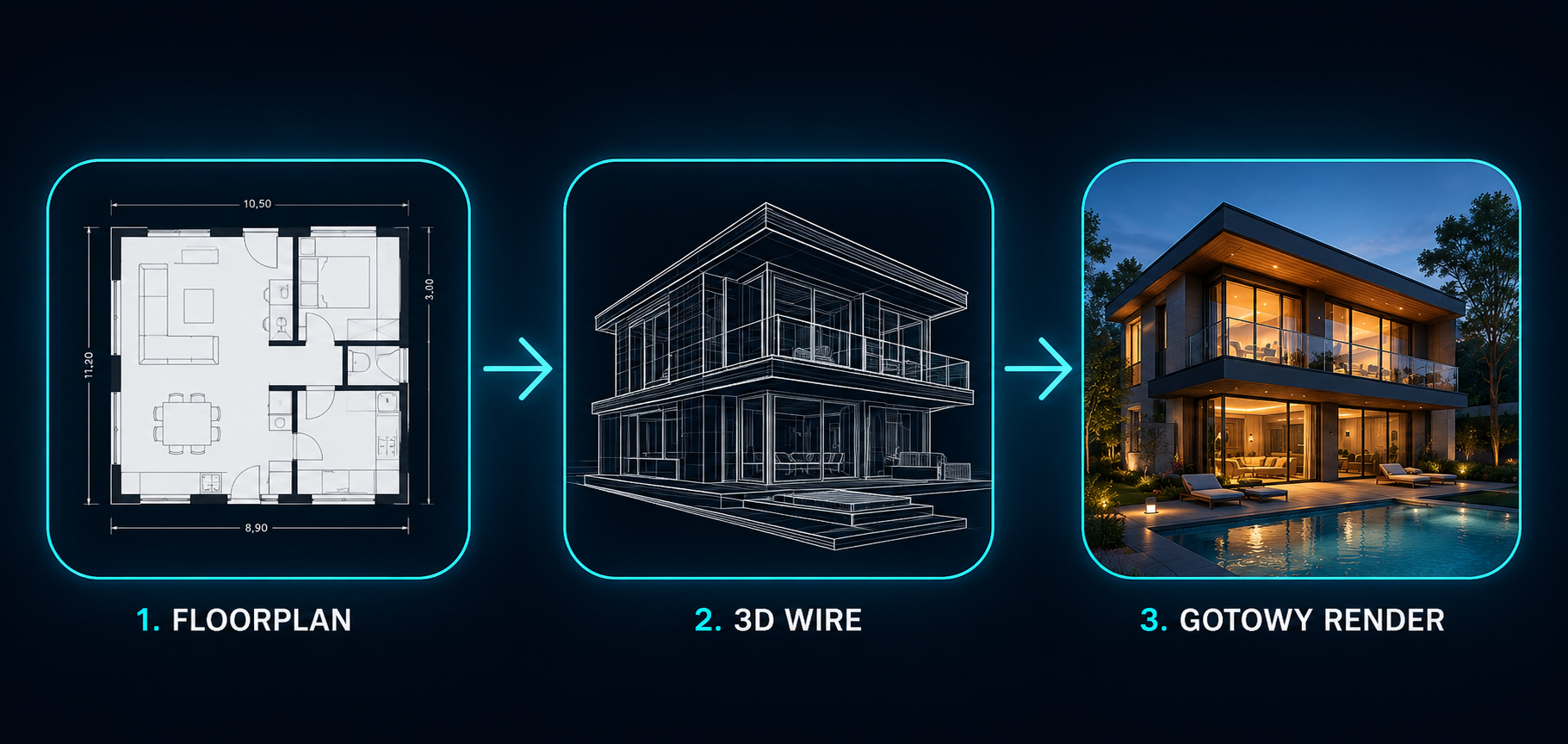 Zamień projekt w realistyczną wizualizację — VizmaDesign